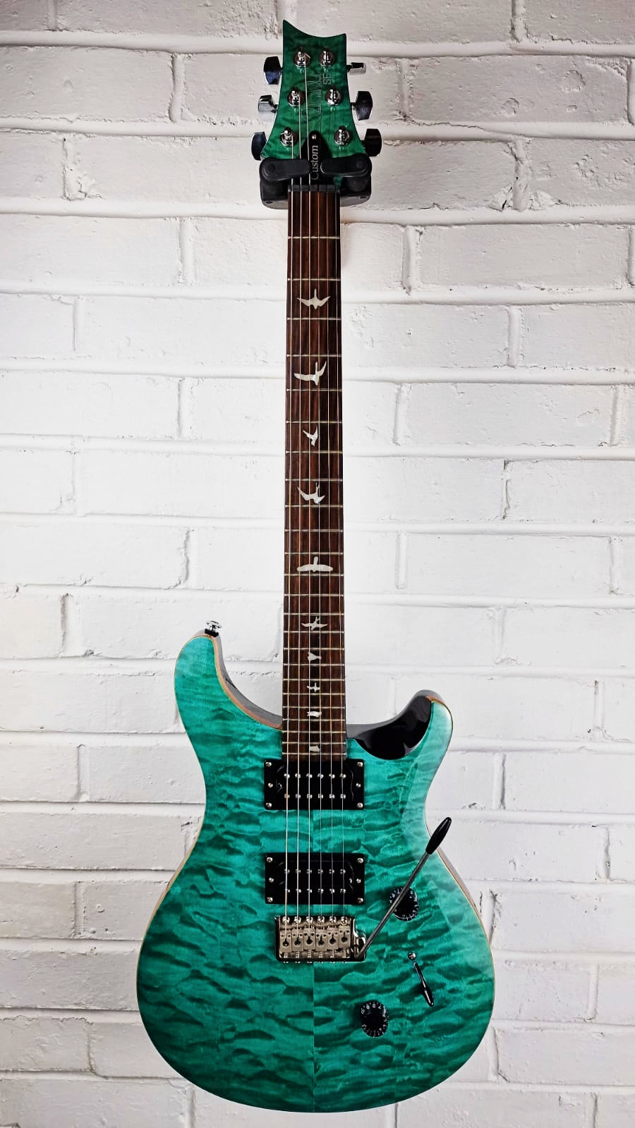 PRS SE 24 CUSTOM TURQUOISE QUILT ELECTRIC GUITAR
