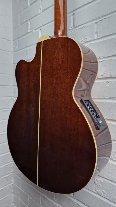 VINTAGE VCB430N NATURAL ELECTRO ACOUSTIC BASS GUITAR