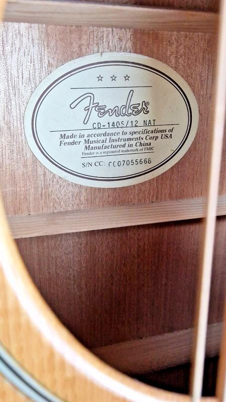 FENDER CD-140S / 12 STRING ACOUSTIC GUITAR
