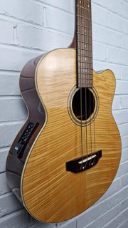 VINTAGE VCB430N NATURAL ELECTRO ACOUSTIC BASS GUITAR