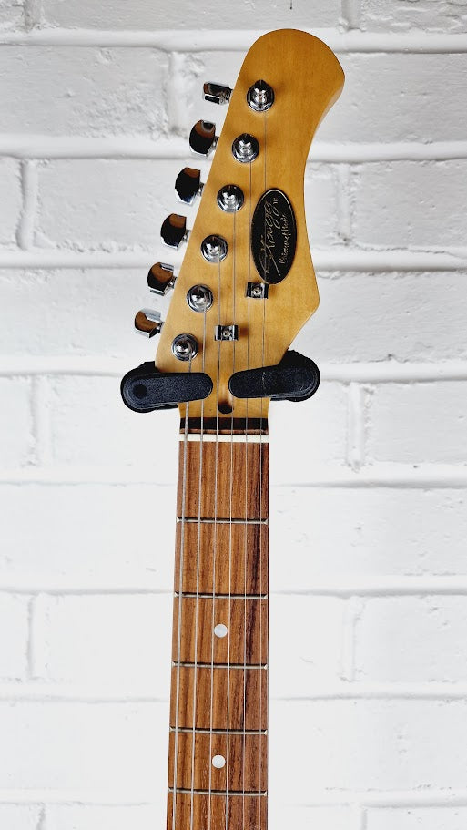 STAGG TOM DELONGE STYLE STRATOCASTER BLACK ELECTRIC GUITAR