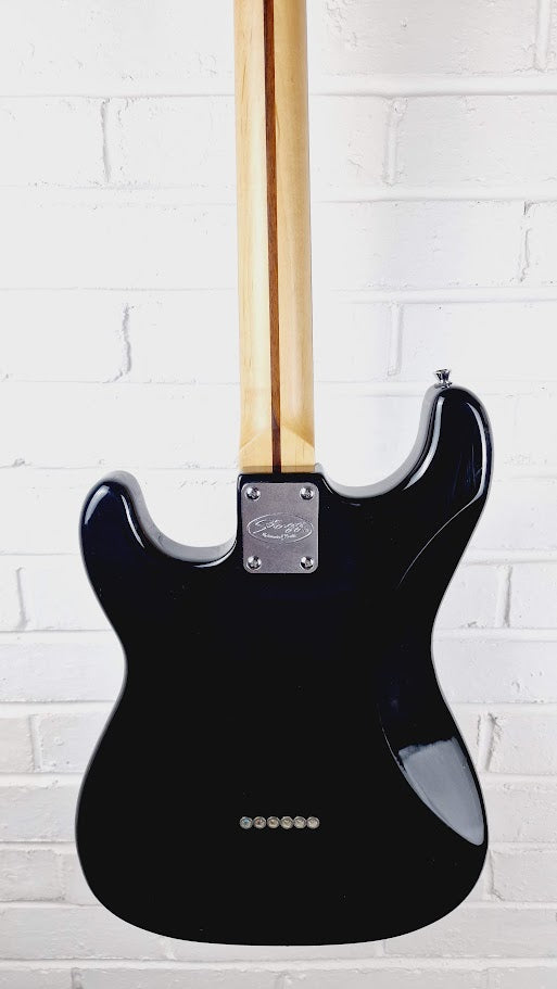 STAGG TOM DELONGE STYLE STRATOCASTER BLACK ELECTRIC GUITAR