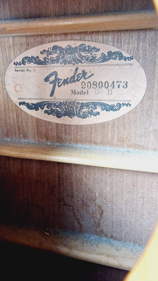 FENDER GII G2 1980s KOREAN MADE ACOUSTIC GUITAR