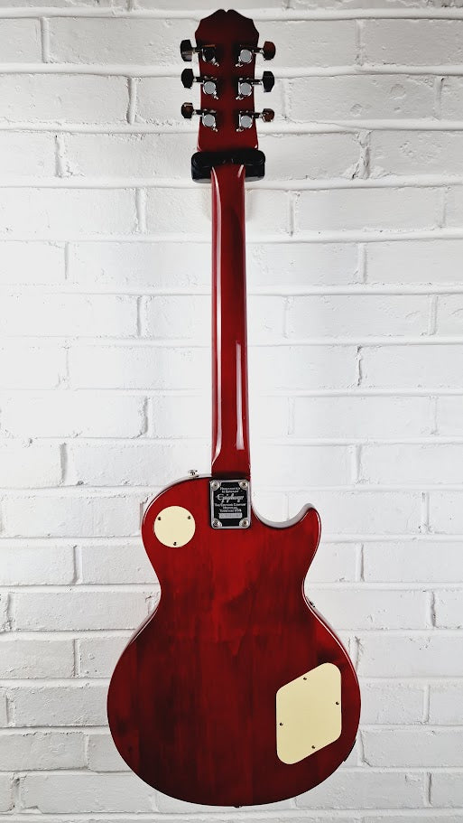 EPIPHONE LES PAUL 100 CHERRY SUNBURST 1998 LEFT HANDED ELECTRIC GUITAR