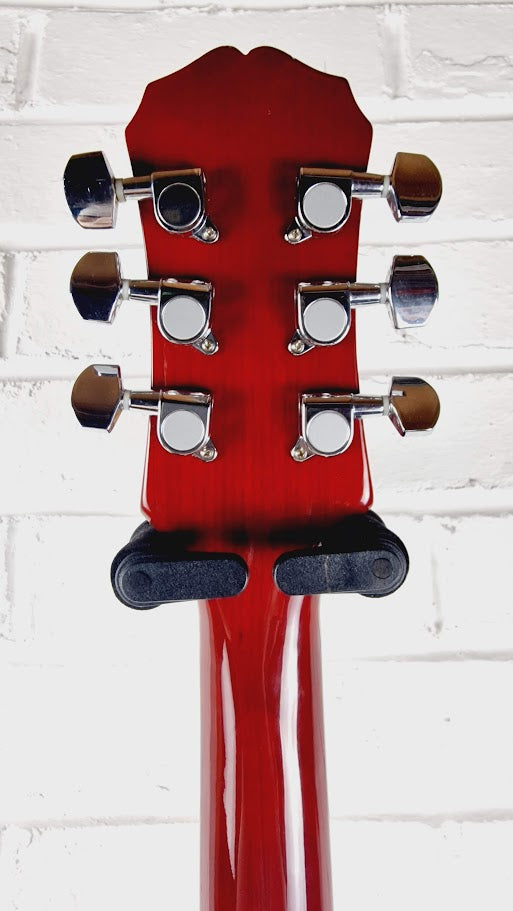 EPIPHONE LES PAUL 100 CHERRY SUNBURST 1998 LEFT HANDED ELECTRIC GUITAR