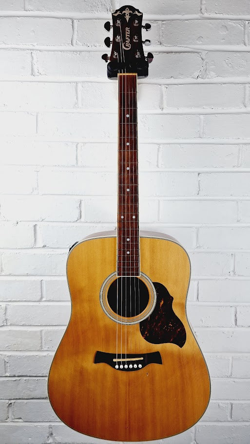 CRAFTER D6EQ/II NATURAL SATIN ELECTRO ACOUSTIC GUITAR