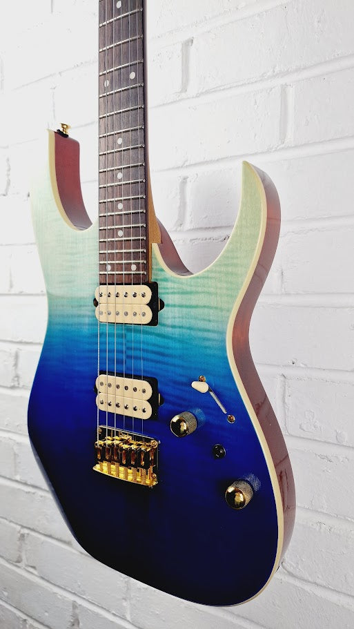 IBANEZ RG421HPFM-BRG BLUE REEF GRADATION ELECTRIC GUITAR