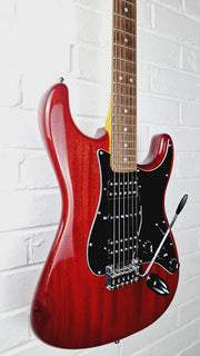 FENDER MODERN PLAYER STRATOCASTER HSH CRIMSON RED TRANSPARENT 2013 ELECTRIC GUITAR