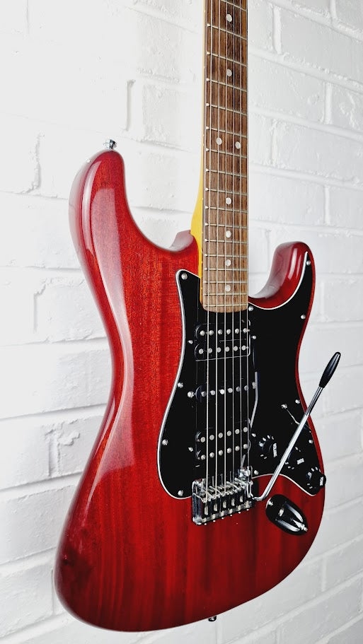 FENDER MODERN PLAYER STRATOCASTER HSH CRIMSON RED TRANSPARENT 2013 ELECTRIC GUITAR