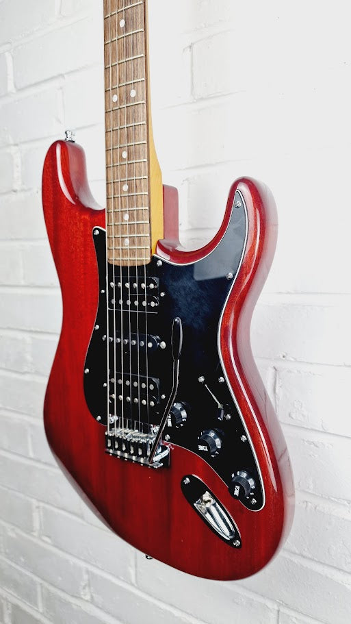 FENDER MODERN PLAYER STRATOCASTER HSH CRIMSON RED TRANSPARENT 2013 ELECTRIC GUITAR