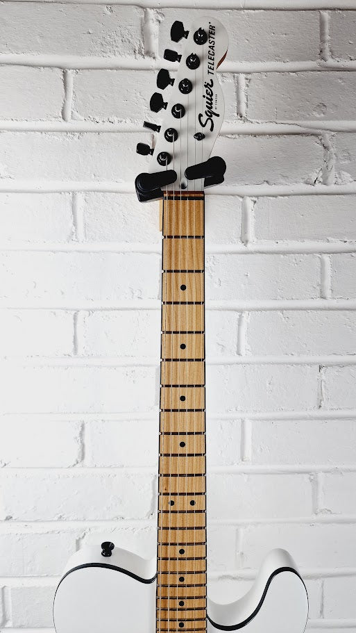 FENDER SQUIER TELECASTER CONTEMPORARY RH PEARL WHITE METALLIC WHITE ELECTRIC GUITAR