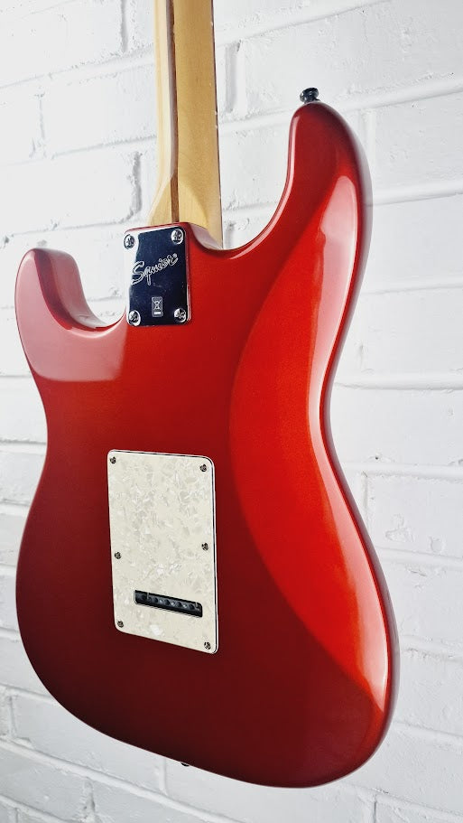 SQUIER VINTAGE MODIFIED SURF STRATOCASTER CAR CANDY APPLE RED 2015 ELECTRIC GUITAR