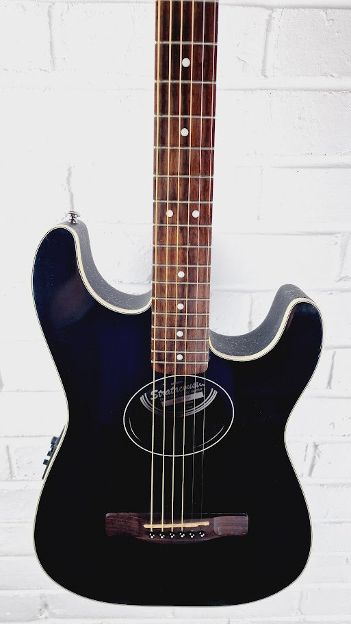 FENDER STRATACOUSTIC STANDARD BLACK ELECTRO ACOUSTIC GUITAR