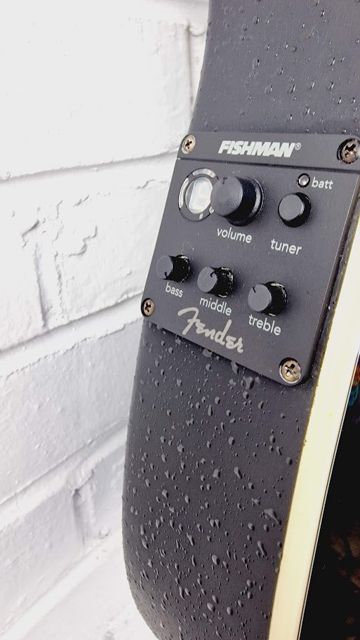 FENDER STRATACOUSTIC STANDARD BLACK ELECTRO ACOUSTIC GUITAR