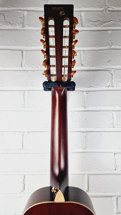 VINTAGE VIATOR VTR800PB-12 PAUL BRETT 12 STRING ACOUSTIC TRAVEL GUITAR