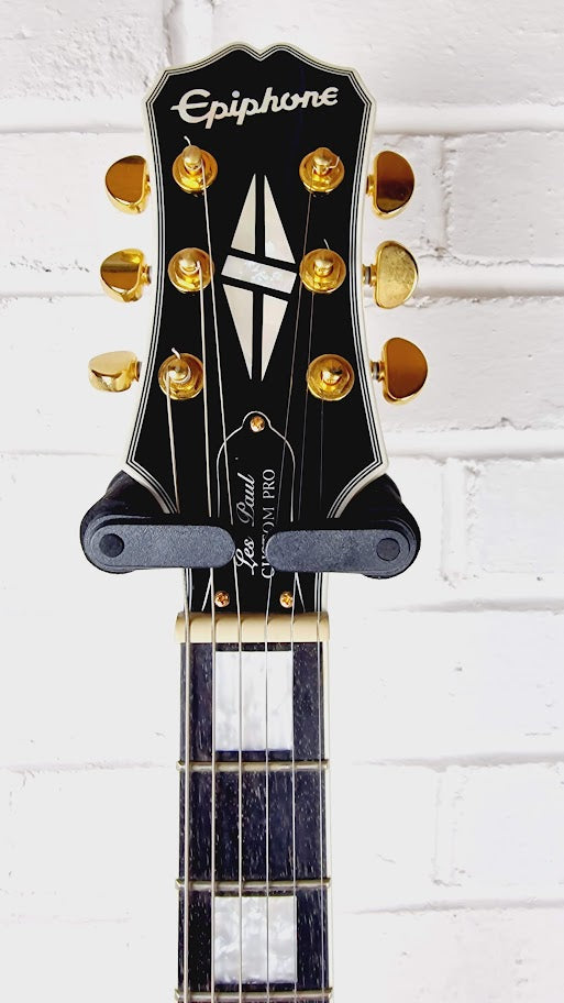 EPIPHONE LES PAUL CUSTOM PRO ALPINE WHITE ELECTRIC GUITAR