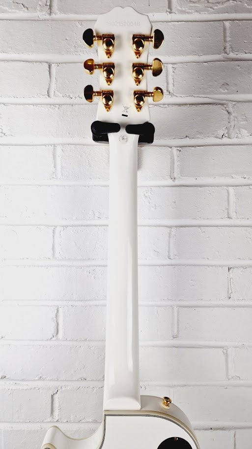 EPIPHONE LES PAUL CUSTOM PRO ALPINE WHITE ELECTRIC GUITAR