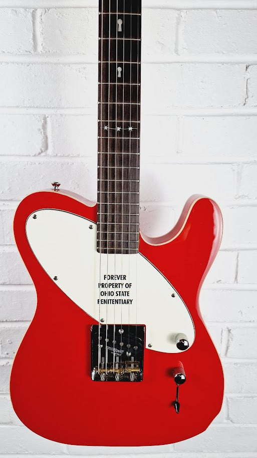 VINTAGE JOE DOE JAILBIRD ELECTRIC GUITAR + TWEED CASE