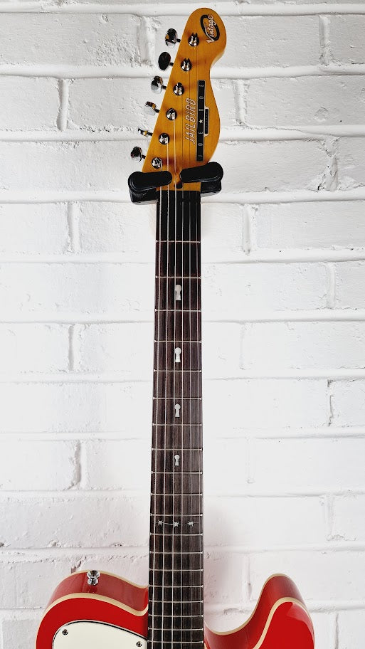 VINTAGE JOE DOE JAILBIRD ELECTRIC GUITAR + TWEED CASE