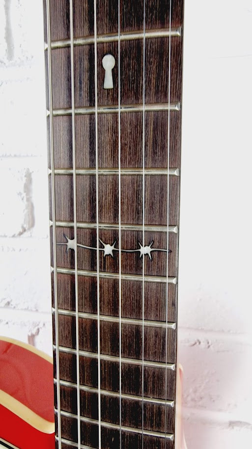 VINTAGE JOE DOE JAILBIRD ELECTRIC GUITAR + TWEED CASE