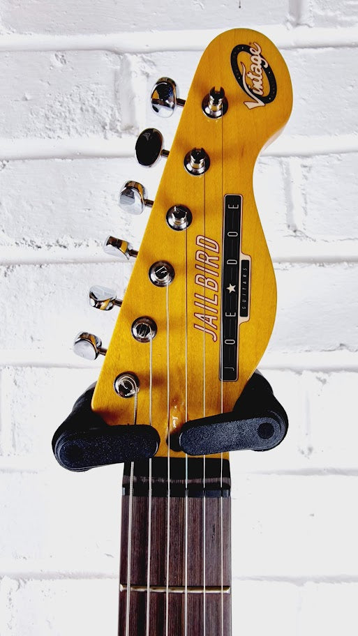 VINTAGE JOE DOE JAILBIRD ELECTRIC GUITAR + TWEED CASE