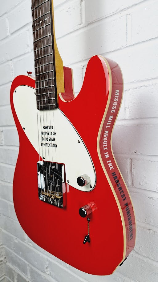 VINTAGE JOE DOE JAILBIRD ELECTRIC GUITAR + TWEED CASE