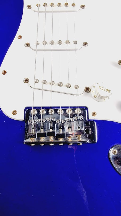 FENDER SQUIER AFFINITY STRATOCASTER BLUE 2008 INDONESIA FACTORY