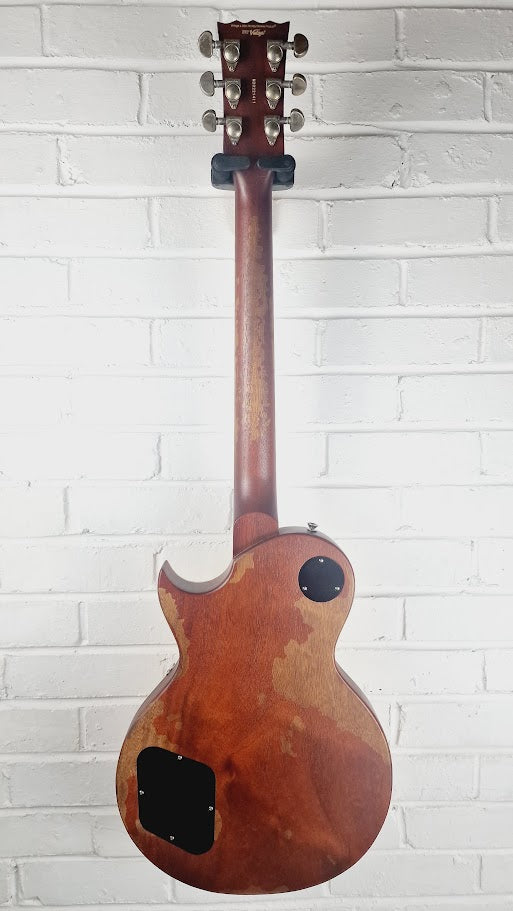 VINTAGE V100MRGT DISTRESSED LES PAUL GOLD TOP ELECTRIC GUITAR