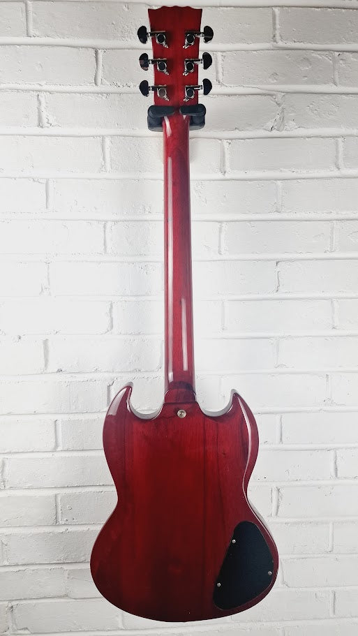 VINTAGE VS6L REISSUED LEFT HANDED CHERRY RED ELECTRIC GUITAR