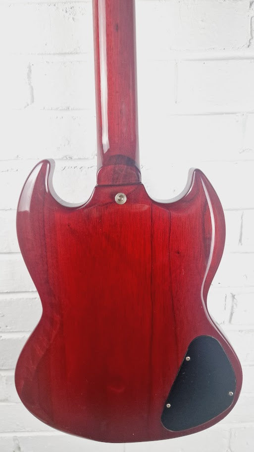 VINTAGE VS6L REISSUED LEFT HANDED CHERRY RED ELECTRIC GUITAR