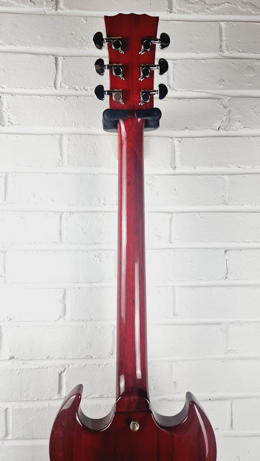 VINTAGE VS6L REISSUED LEFT HANDED CHERRY RED ELECTRIC GUITAR