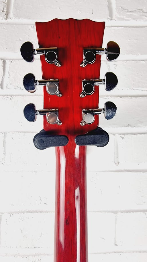 VINTAGE VS6L REISSUED LEFT HANDED CHERRY RED ELECTRIC GUITAR