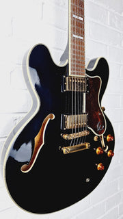 EPIPHONE SHERATON II EB 335 SEMI HOLLOW EBONY ELECTTRIC GUITAR