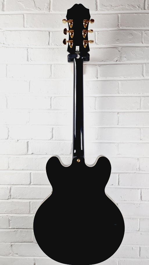 EPIPHONE SHERATON II EB 335 SEMI HOLLOW EBONY ELECTTRIC GUITAR