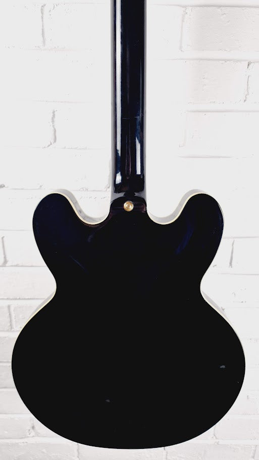 EPIPHONE SHERATON II EB 335 SEMI HOLLOW EBONY ELECTTRIC GUITAR
