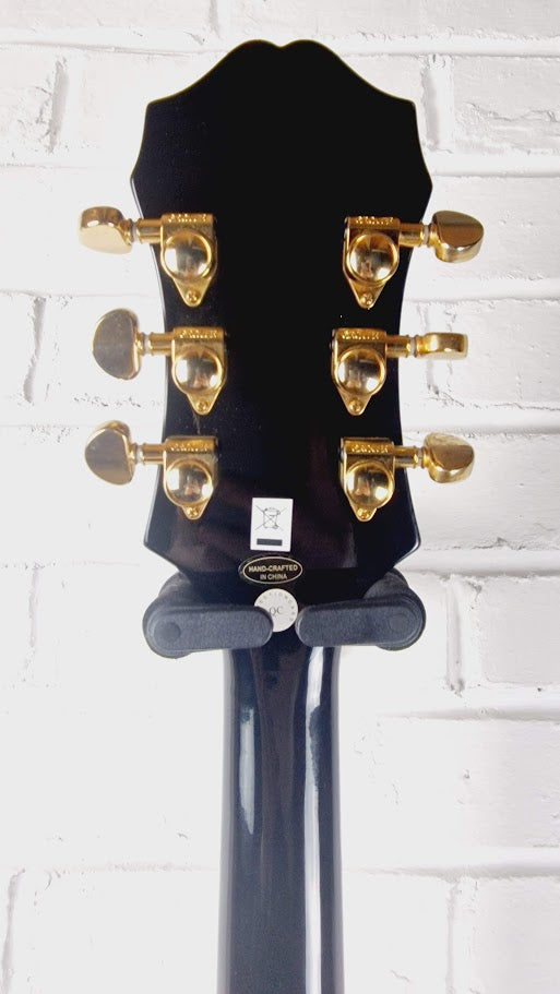 EPIPHONE SHERATON II EB 335 SEMI HOLLOW EBONY ELECTTRIC GUITAR