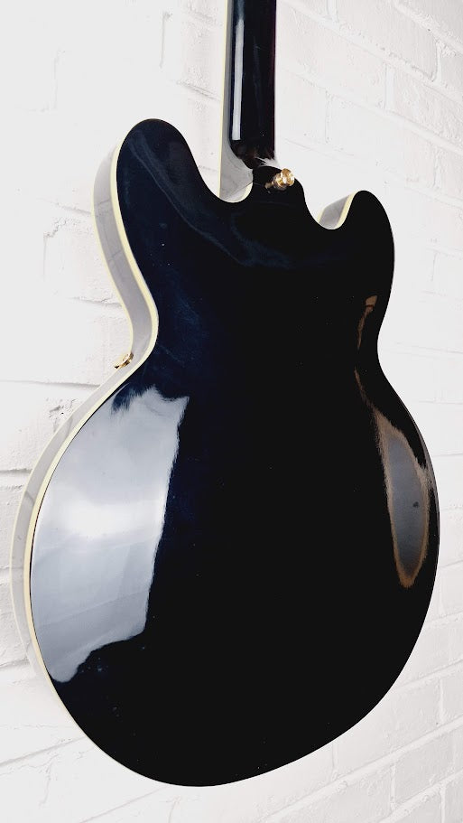 EPIPHONE SHERATON II EB 335 SEMI HOLLOW EBONY ELECTTRIC GUITAR