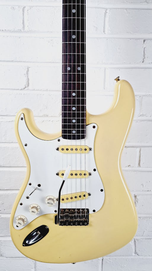 FENDER MIJ "E SERIES" 80s LEFT HANDED OLYMPIC WHITE STRATOCASTER