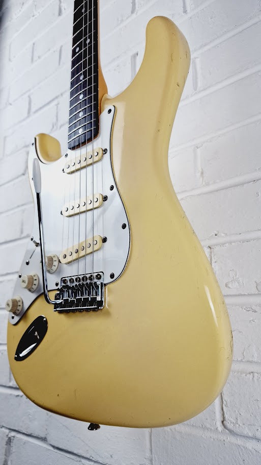 FENDER MIJ "E SERIES" 80s LEFT HANDED OLYMPIC WHITE STRATOCASTER