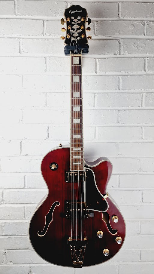 EPIPHONE JOE PASS EMPEROR II PRO WINE RED ELECTRIC GUITAR
