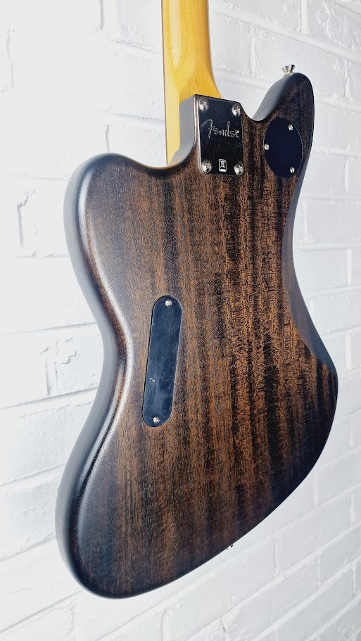 FENDER MODERN PLAYER JAGUAR BLACK TRANSPARENT ELECTRIC GUITAR