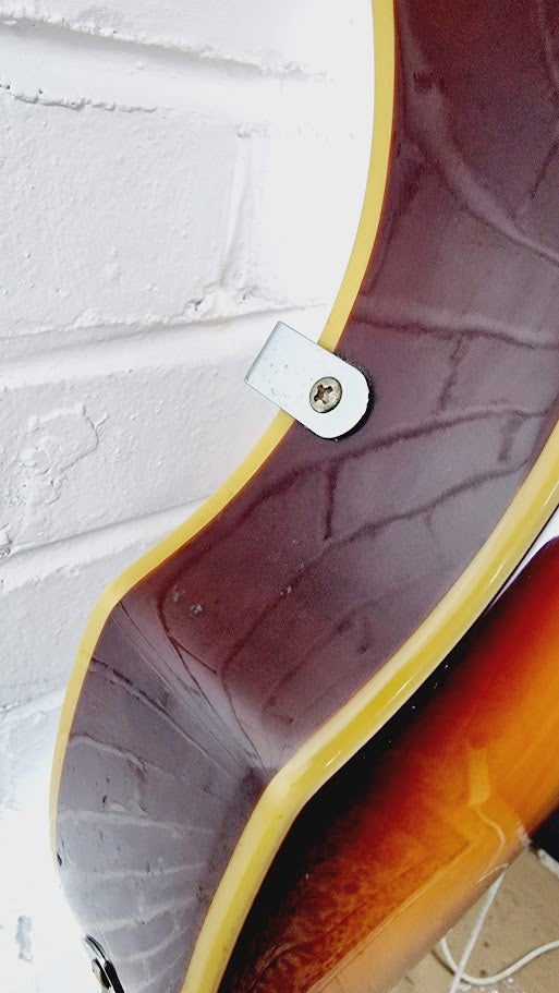 TANGLEWOOD RVB-2 VIOLIN BASS SUNBURST GUITAR AND HARD CASE