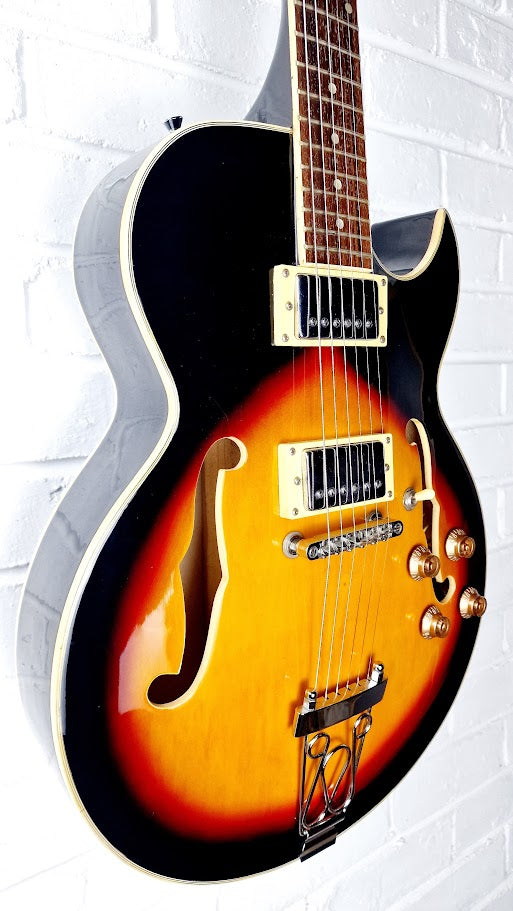 SUNBURST HOLLOW BODY JAZZ ELECTRIC GUITAR