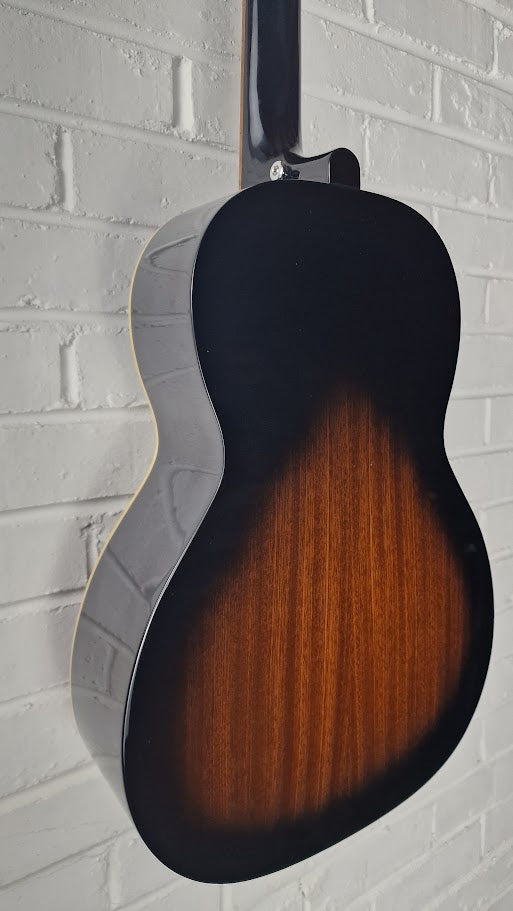 HARTWOOD VILLANELLE PARLOUR SUNBURST ELECTRO ACOUSTIC GUITAR