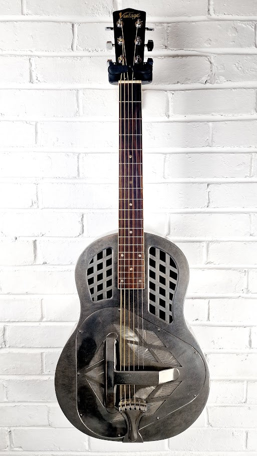 VINTAGE AMG2 TRICONE RESONATOR CHROME GUITAR