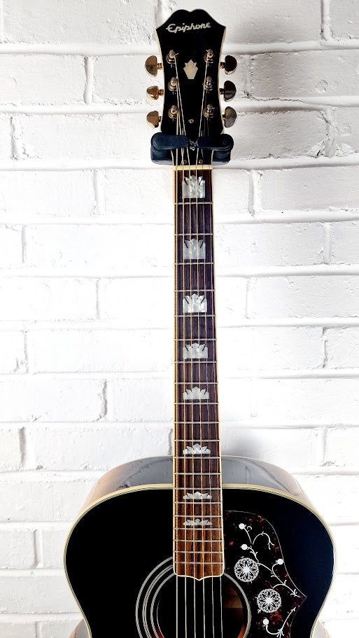 EPIPHONE EJ 200 VS JUMBO SUNBURST 2007 ACOUSTIC GUITAR + HARD CASE