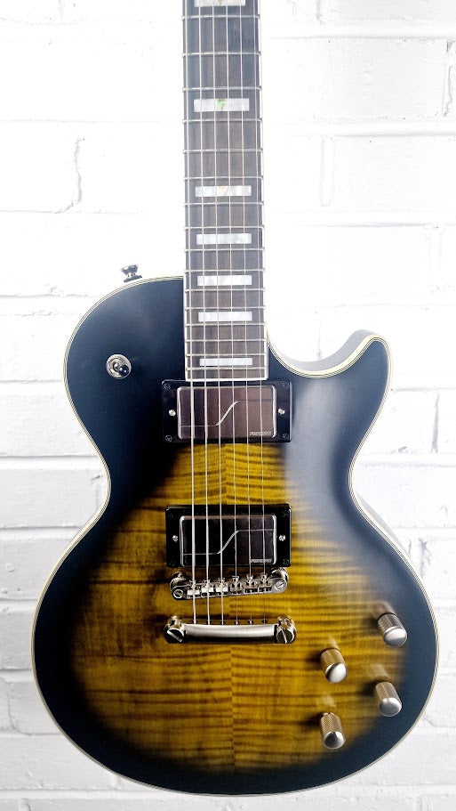 EPIPHONE LES PAUL PROPHECY OLIVE TIGER AGED GLOSS ELECTRIC GUITAR