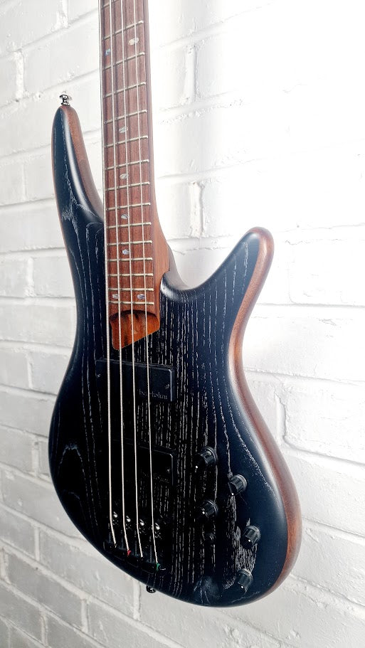 IBANEZ SR670 SKF SR SILVER WAVE BLACK 4 STRING BASS GUITAR