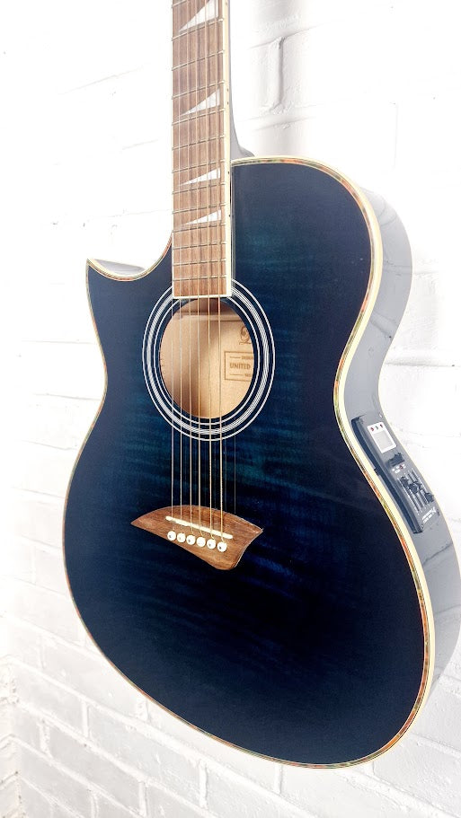 LINDO ORG SL SLIM BLULE ELECTRO ACOUSTIC GUITAR