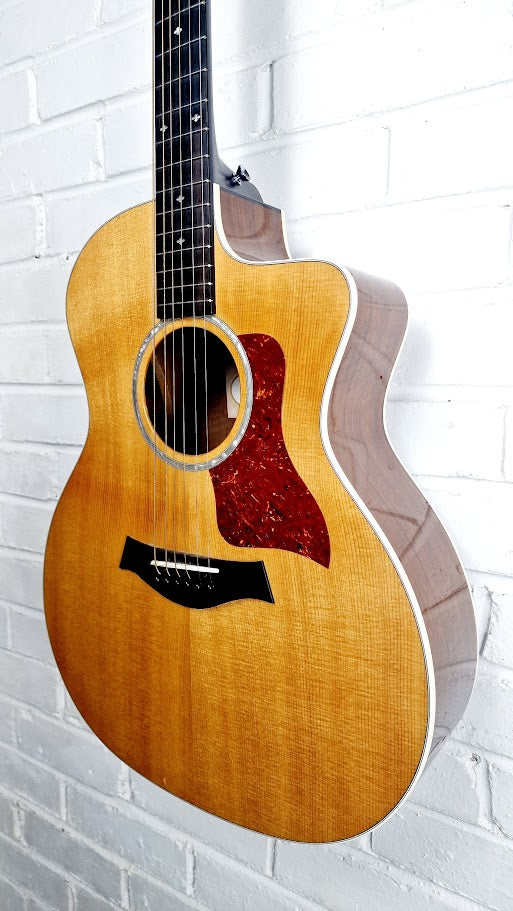 TAYLOR 214CE CF DLX COPAFERA SITKA ELECTRO ACOUSTIC GUITAR + TAYLOR HARD CASE